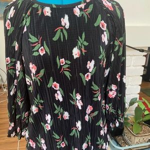 Black Floral Blouse